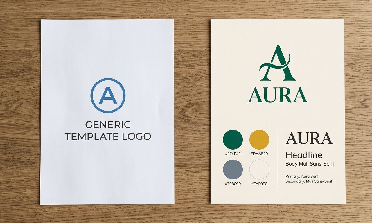 Brand strategy documents and identity systems representing the future of purposeful branding