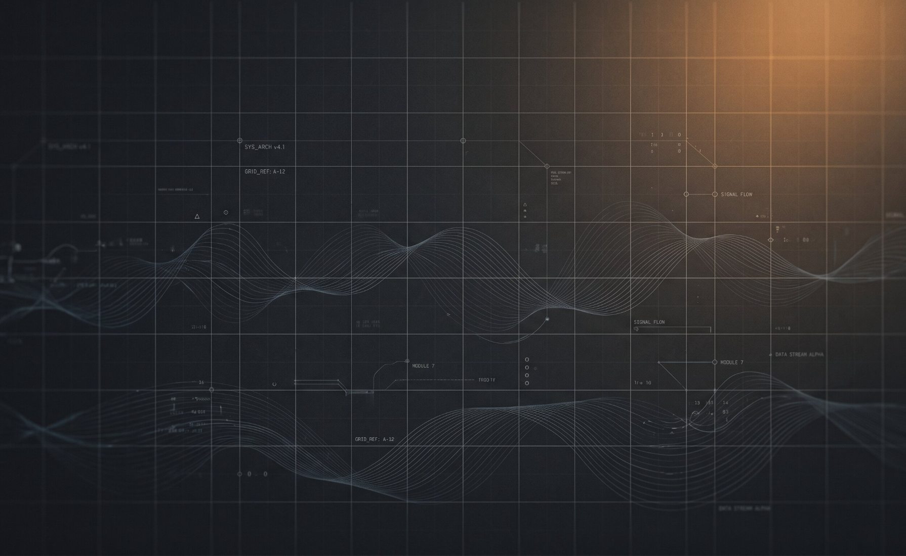 Abstract dark background representing digital brand transformation and website rebranding